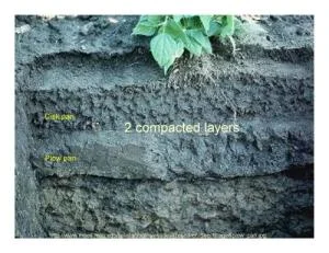 Creation of hardened soil layer due to tilling